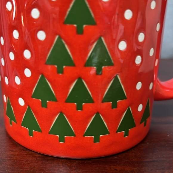 NEW Unusual WAECHTERSBACH "Snowflake" Stylized, Christmas Trees in Snow Mug NWT - Picture 3 of 11